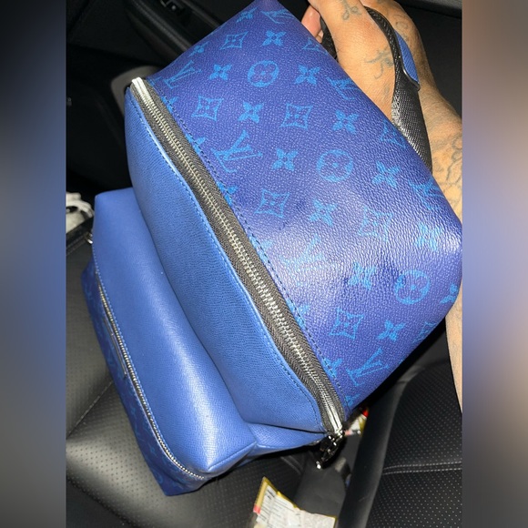 Louis Vuitton Discovery Backpack Monogram Pacific Taiga PM Blue - Picture 7 of 16